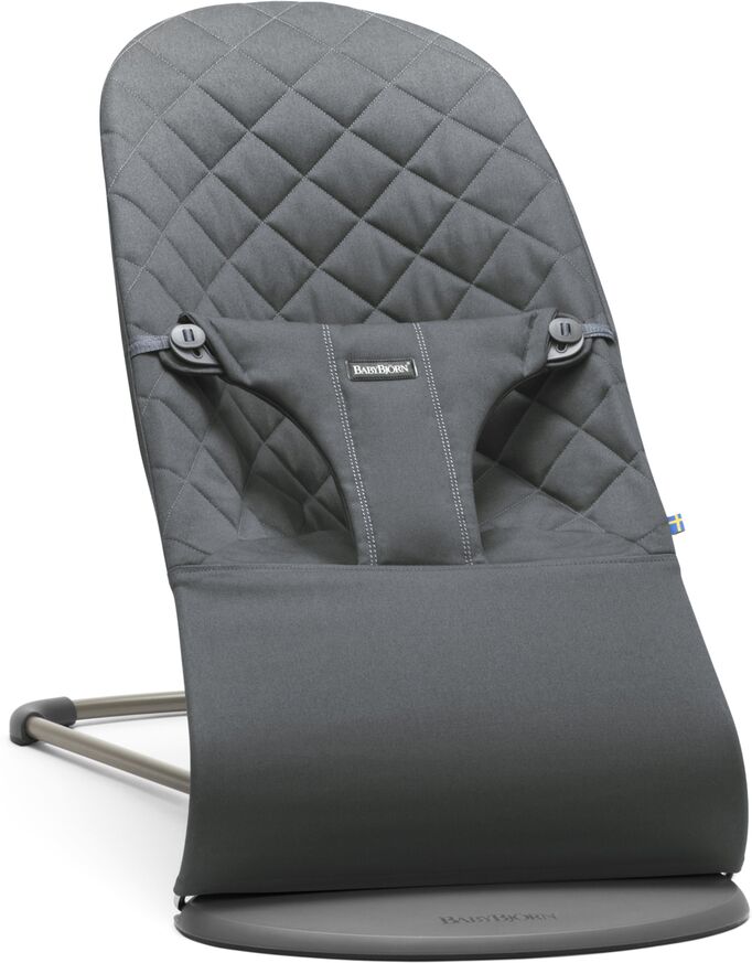 BABYBJORN Babywippe Bliss mit Baumwoll-Bezug GRAU