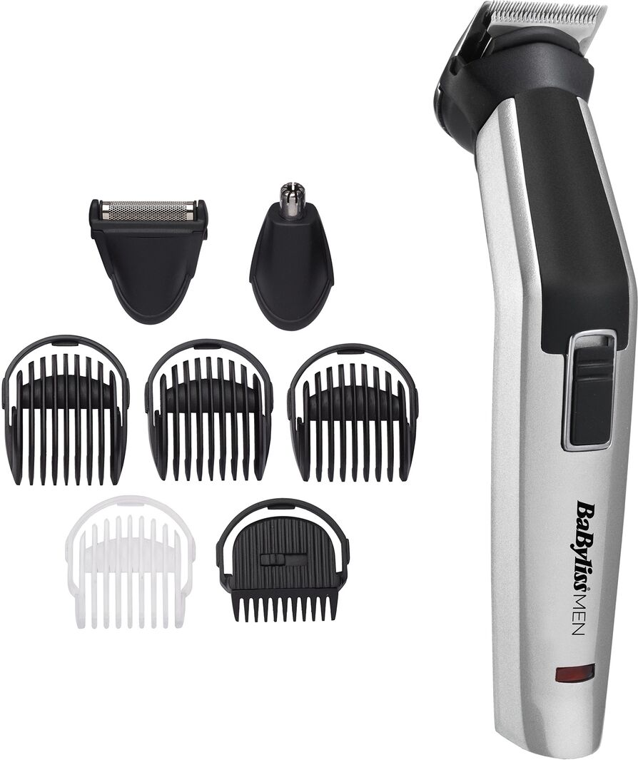 BaByliss 8-in-1-Multitrimmer für Gesichts- und Körperhaare GRAU