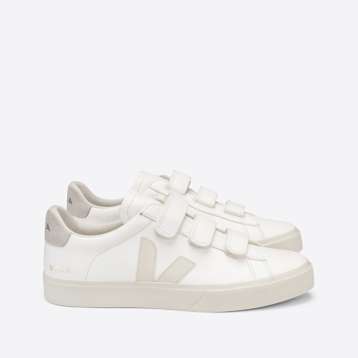 VEJA Sneakers Recife, Klettverschluss WEISS