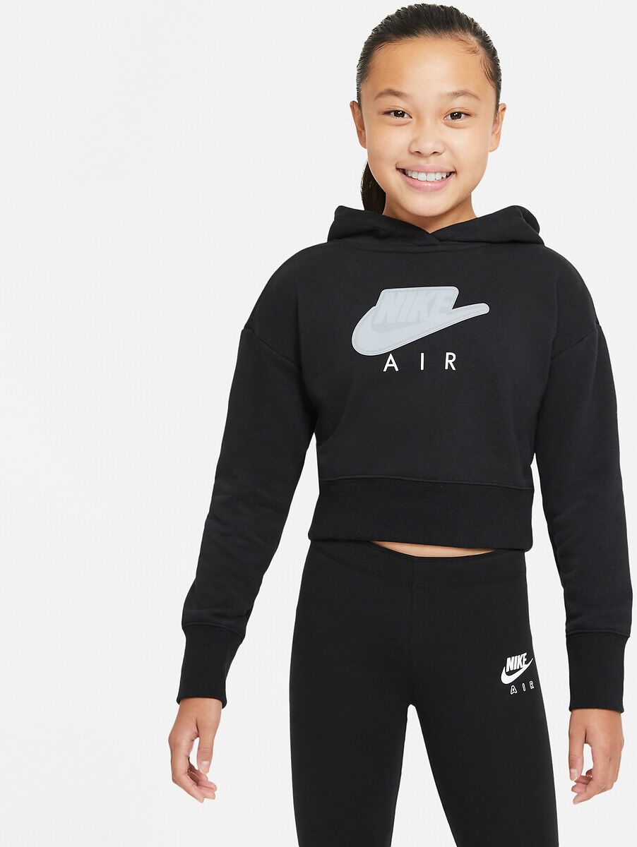 NIKE Kapuzensweatshirt in kurzer Form Nike Air 6-16 Jahre SCHWARZ