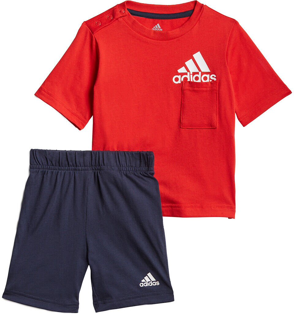 Adidas Set aus T-Shirt und Shorts 3 Monate - 4 Jahre ROT