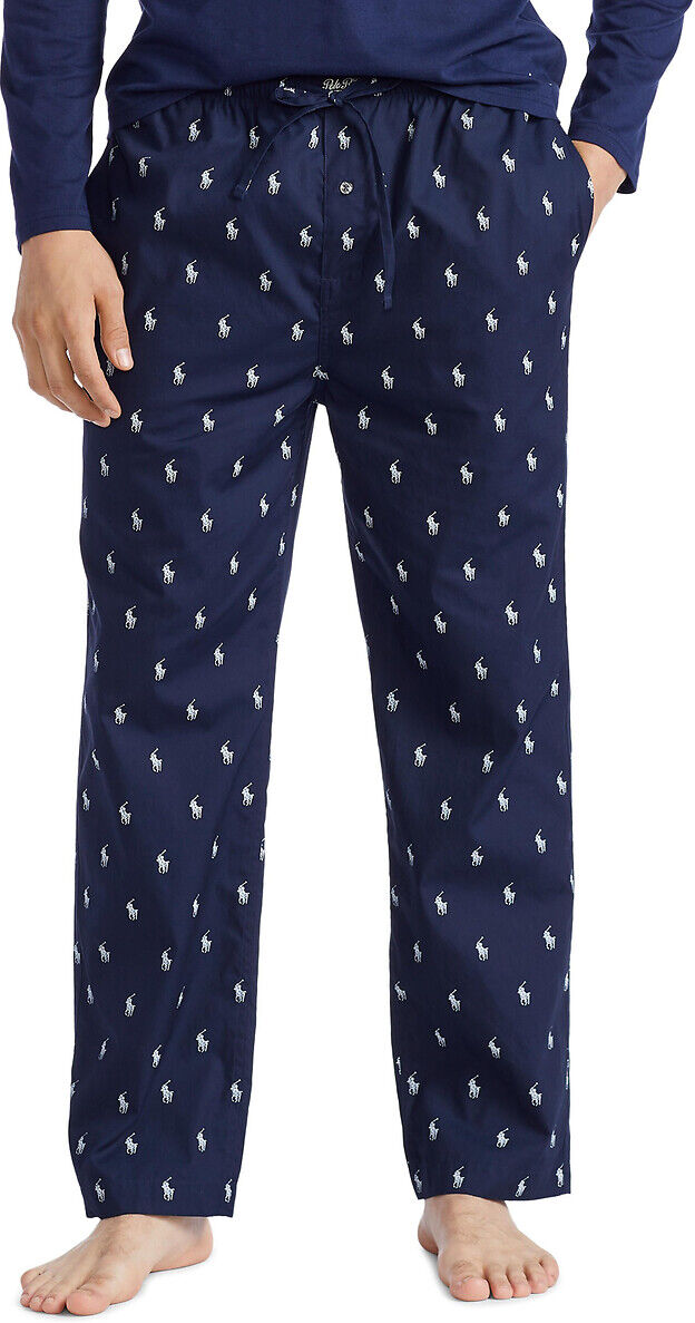 POLO RALPH LAUREN Pyjamahose, Allover-Druck BLAU