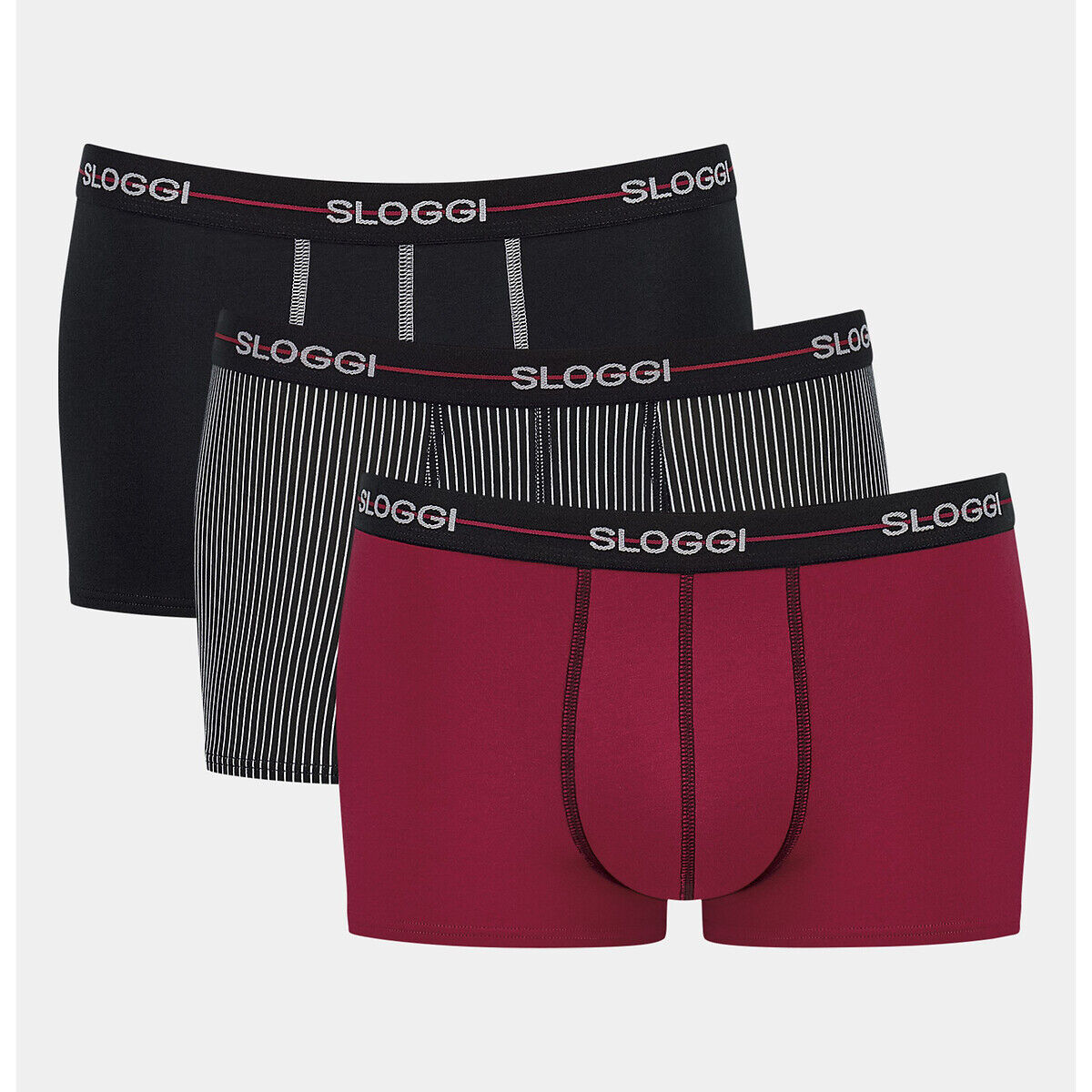 SLOGGI 3er-Pack Shortys Start SCHWARZ;BLAU