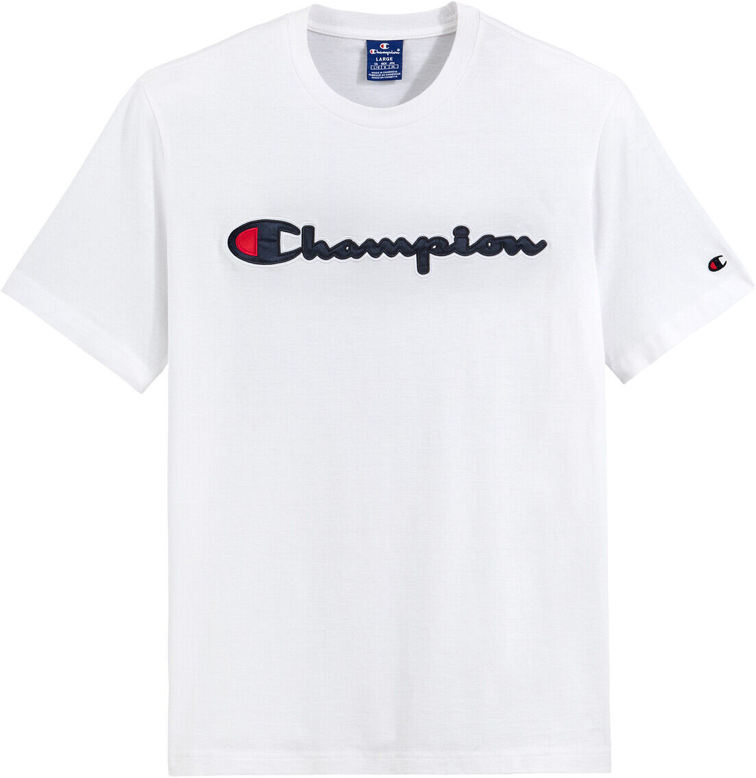 CHAMPION T-Shirt Logo BEIGE;BLAU