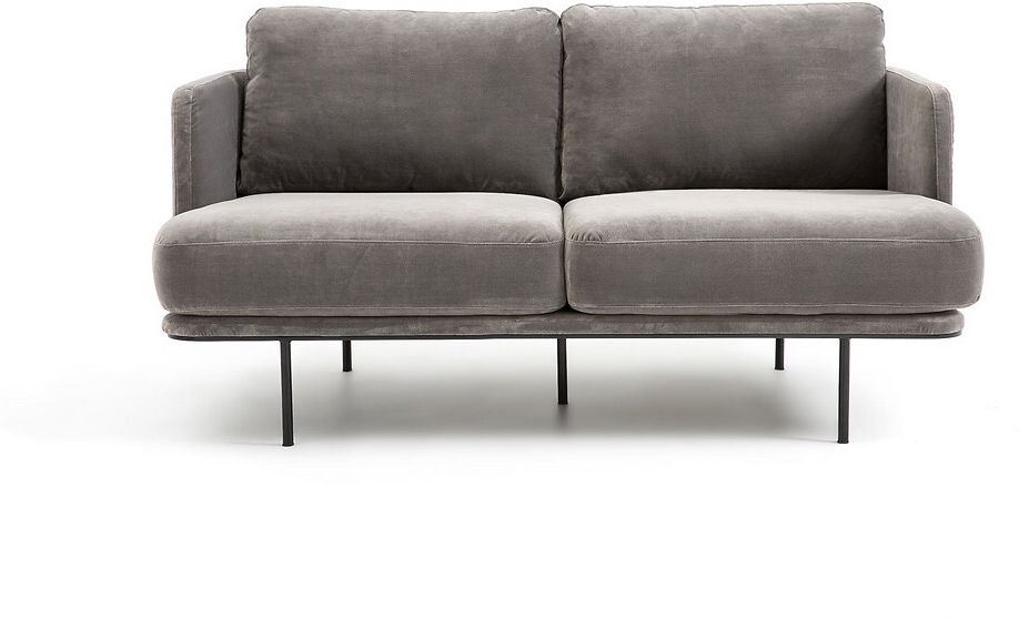 AM.PM 2er-Sofa Antoine, Samt, Design by E. Gallina BLAU;GRÜN;ROT;ANDERE;BRAUN;BEIGE