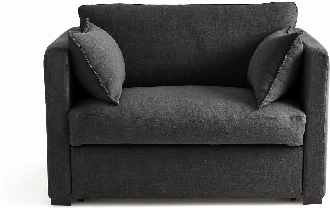 AM.PM 2-Sitzer-Schlafsofa Néo Kinkajou, Baumwolle/Leinen BLAU;BEIGE;GRAU