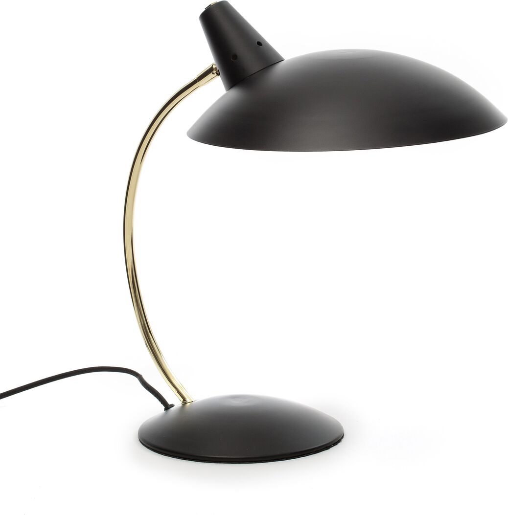 LA REDOUTE INTERIEURS Tischlampe "Rosella", Metall und Messing in Vintage-Optik SCHWARZ