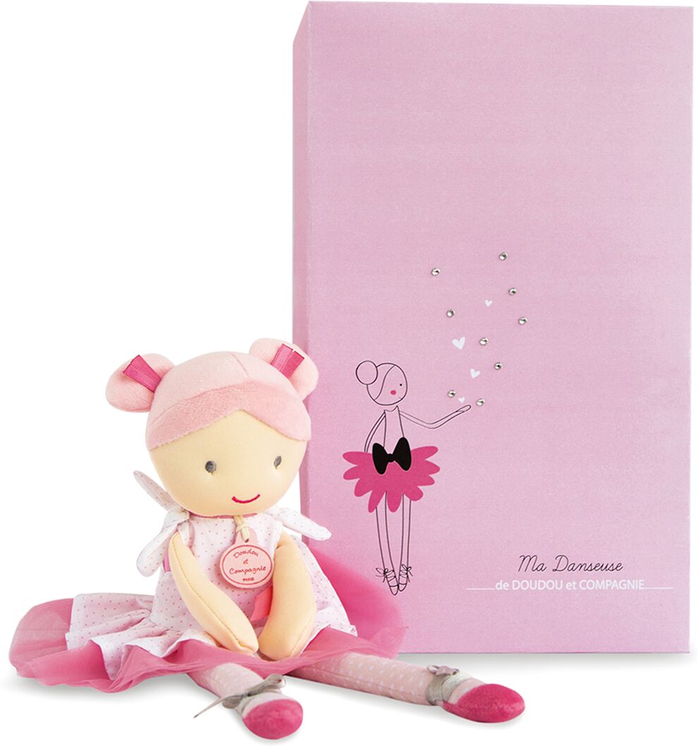 DOUDOU ET COMPAGNIE Stoffpuppe Ballerina "Ma Danseuse", 36 cm ROSA