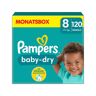 Pampers - Baby Dry Grösse 8, Monatsbox, 120stück