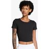 Nike - Cropped T-Shirt, Für Damen, Black, Größe S