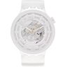 Swatch - Analoguhr, Big Bold Bioceramic C-White, 47mm, Weiss