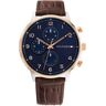 Tommy Hilfiger - Chronograph Uhr, Leonard, 44mm, Braun