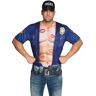 Boland - Shirt Polizist, Für Herren, Multicolor, Größe M