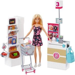 Barbie Supermarkt und Puppe Multicolor