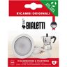 Bialetti - Set: Filter Und 3 Dichtungen, 71 Mm, Chrom