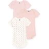 Petit Bateau - Triopack, Bodys, Langarm, 3 Mesi, Multicolor