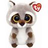 Ty - Beanie Boo, Waschbär Oakie, 15cm, Grau