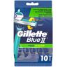 Gillette - Blue Ii Plus Slalom Rasierer, Slalom, 10 Pieces