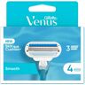 Gillette Venus - Klingen, 4 Pezzi, Metallgrau