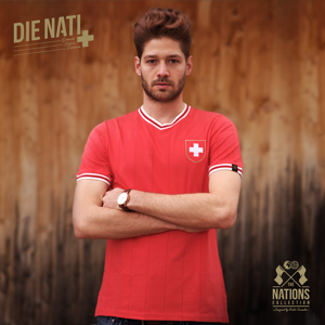 The Nations Collection Vintage Fussball Trikot Herren Schweiz XL