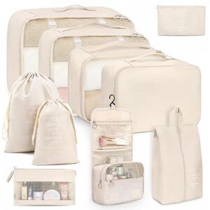 Geschenkidee Kofferorganizer 10-teilig beige