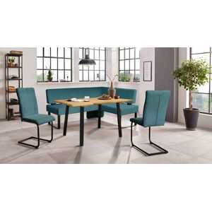 Home affaire Eckbankgruppe »Oliver«, (Set, 4 tlg.) blau (Castello 8631) + schwarz