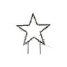 STAR TRADING LED Dekofigur »Trading LED-Figur Stern Spiky« schwarz