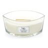 Woodwick Duftkerze »Island Coconut« weiss/transparent