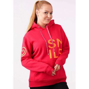 Zwillingsherz Kapuzensweatshirt fuchsia  SM