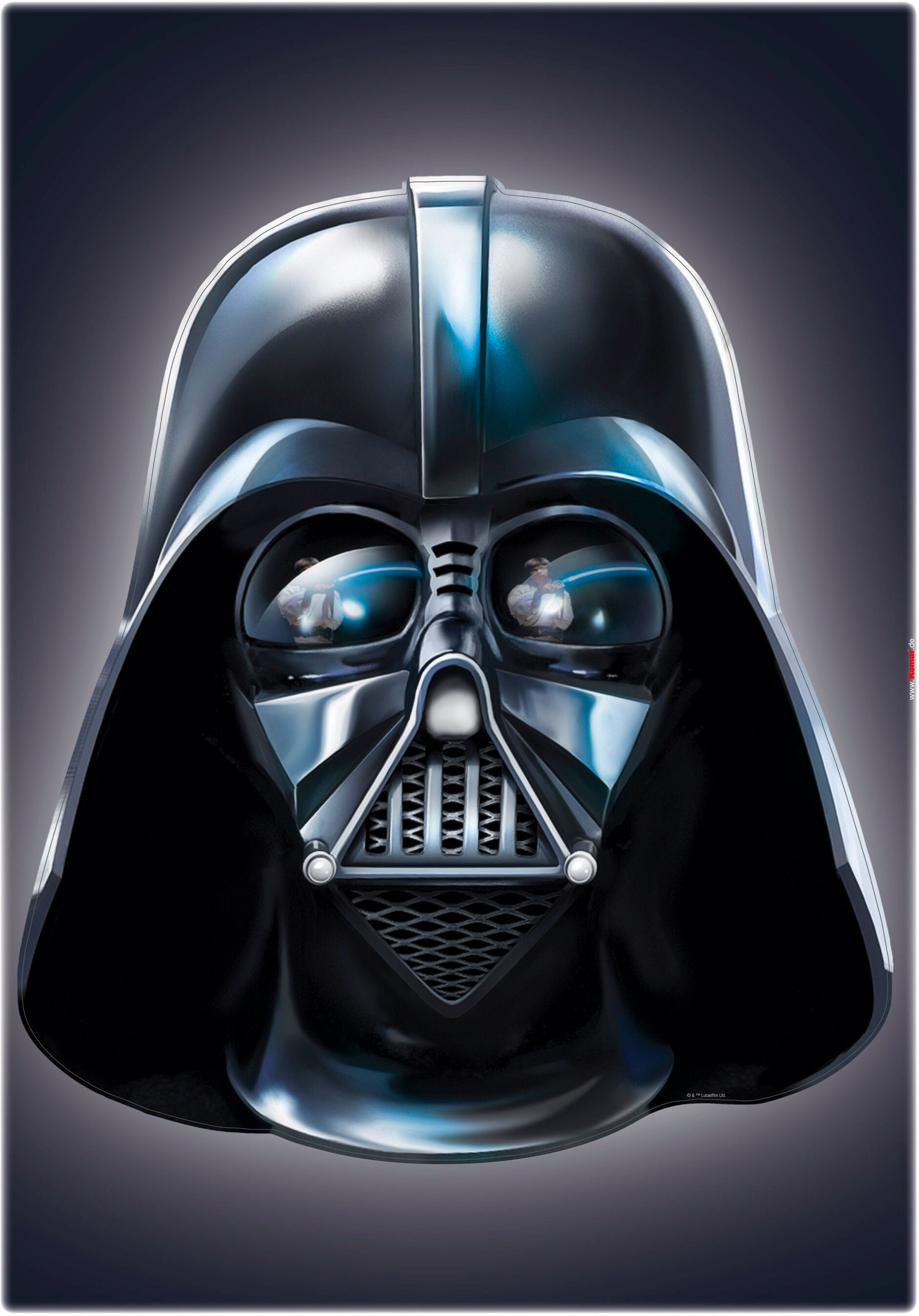 Komar Wandtattoo »Star Wars Darth Vader«, (Set, 1 St.), selbstklebend,... schwarz