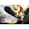 Papermoon Fototapete »Zeppelin mit Explosion« bunt  B/L: 3,50 m x 2,60 m