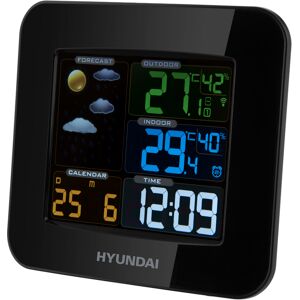 Wetterstation »Hyundai WS8446«, (mit Aussensensor) schwarz