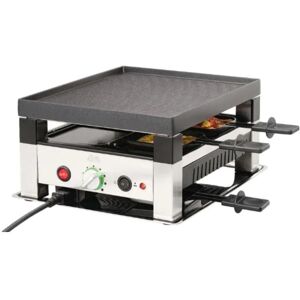 Solis OF SWITZERLAND Raclette »Typ 7910 4«, 120 W schwarz/silberfarben