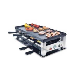 Solis OF SWITZERLAND Raclette »Typ 791 5 in 1, 8 Personen«, 8 St.... schwarz, silberfarben