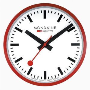 MONDAINE Wanduhr »Wanduhr rot 25cm« Rot