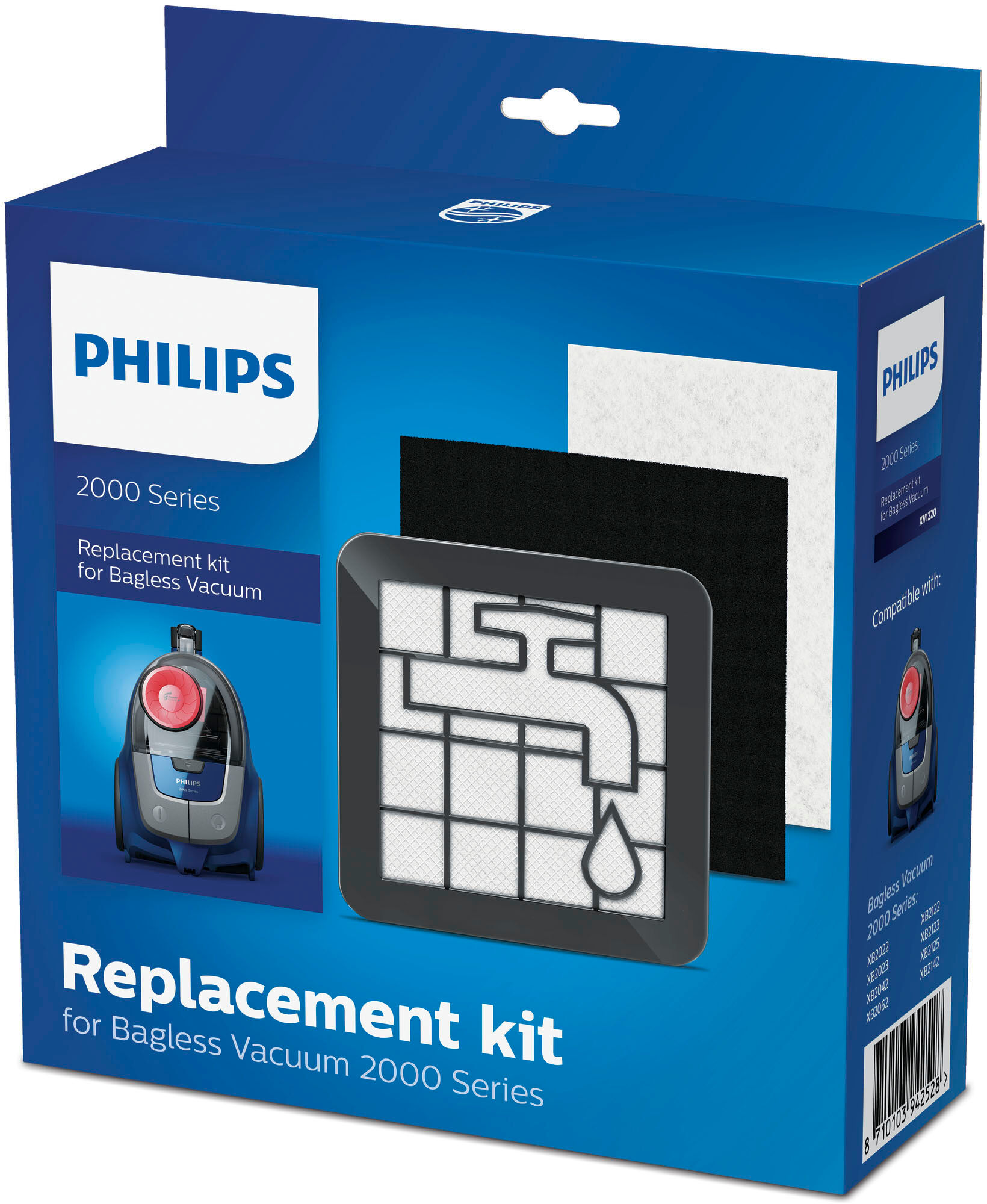 Philips Filter-Set »XV1220/01«, (Set, 3 tlg.), für beutellose Staubsauger der... schwarz