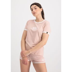 Industries T-Shirt »ALPHA INDUSTRIES Women - T-Shirts Basic T Contrast... pink  XL