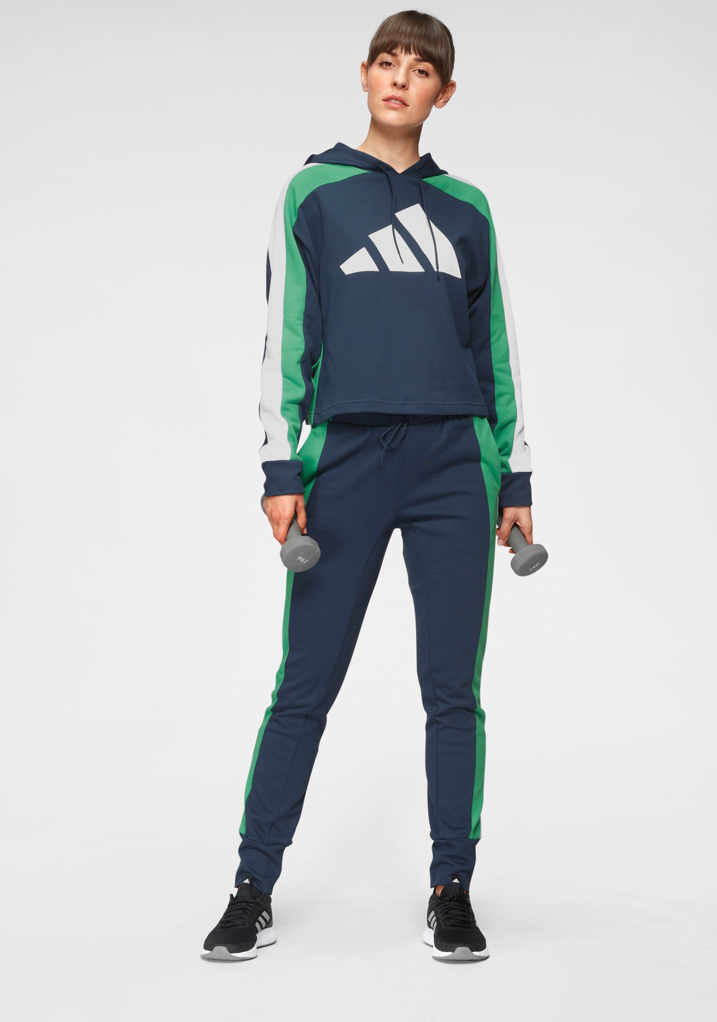 Adidas Performance Jogginganzug »TRACK SUIT BIG LOGO« blau  L (42/44) M (38/40) S (34/36) XL (46/48) XS (30/32) XXL (50/52)