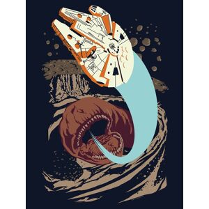 Komar Poster »Star Wars Classic Vector Asteroid Worm«, Star Wars, (1 St.) bunt