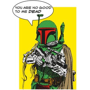 Komar Poster »Star Wars Classic Comic Quote Boba_Fett«, Star Wars, (1 St.) bunt