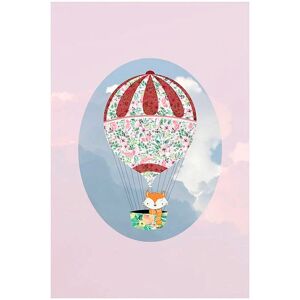 Komar Poster »Happy Balloon Rose«, Figuren, (1 St.) bunt