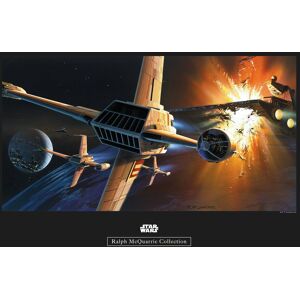 Komar Poster »Star Wars Classic RMQ Endor Orbit War«, Star Wars, (1 St.) bunt