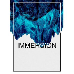 Komar Poster »Immersion Blue«, Abstrakt-Sprüche & Texte, (1 St.) bunt
