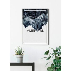 Komar Poster »Immersion Steel«, Abstrakt-Sprüche & Texte, (1 St.) bunt