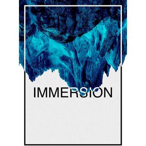 Komar Poster »Immersion Blue«, Abstrakt-Sprüche & Texte, (1 St.) bunt