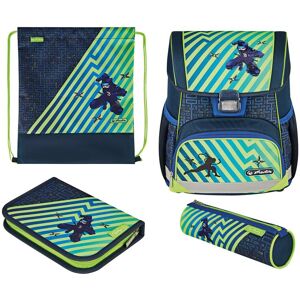 Herlitz Schulranzen »Schulthek Loop Plus Funky Ninja« Blau  B/H/T: 31 cm x 37 cm x 22 cm