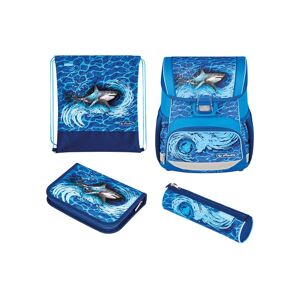 Herlitz Schulranzen »Schulthek Loop Plus Blue Shark« Blau  B/H/T: 31 cm x 37 cm x 22 cm