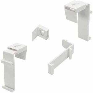 Liedeco Klemmträger, (Set, 2 St.) weiss  B/H: 1,6 cm x 4,9 cm