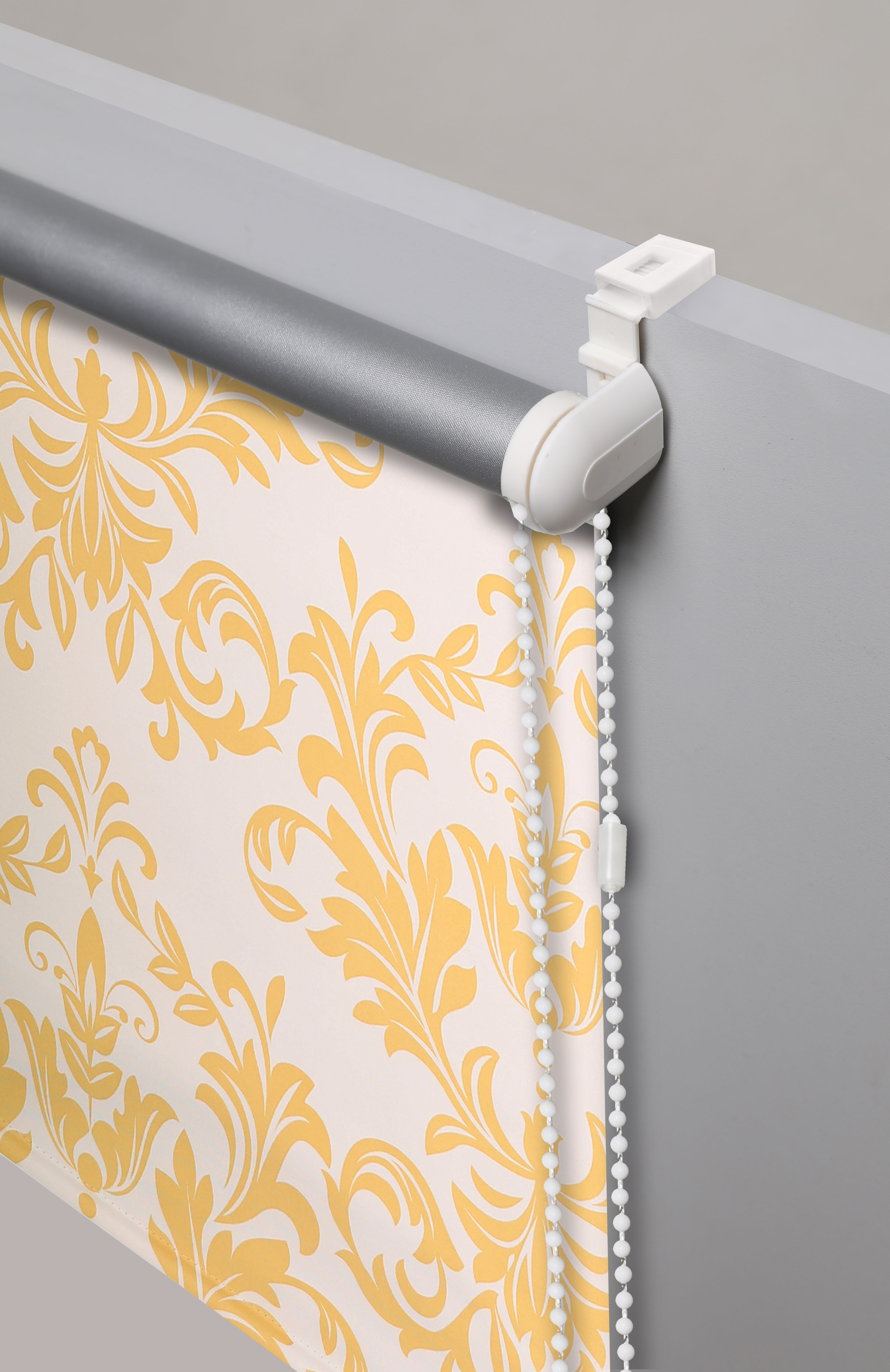 DELAVITA Rollo »Ornamente«, verdunkelnd, ohne Bohren, freihängend beige