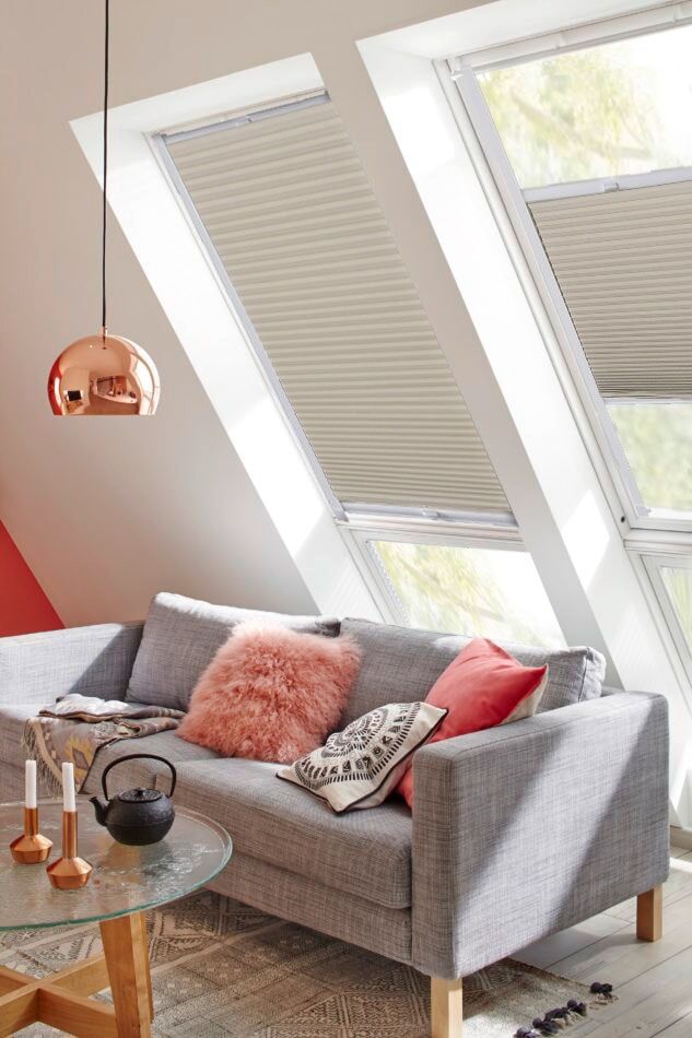 sunlines Dachfensterplissee »StartUp Style Honeycomb TL«, Lichtschutz,... beige